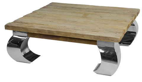TAVOLINO QUADRO PIEDI IN SILVER