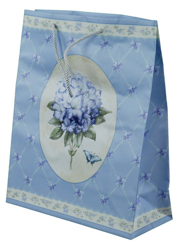 S12 UGUALI BORSA GRANDE FIORE BLU