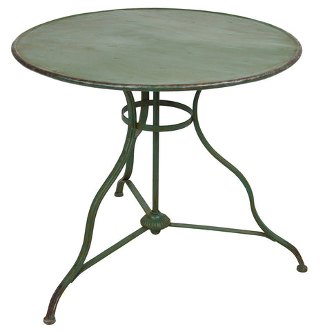 TAVOLO TONDO FERRO VERDE