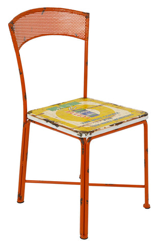 SEDIA  FERRO ARANCIONE