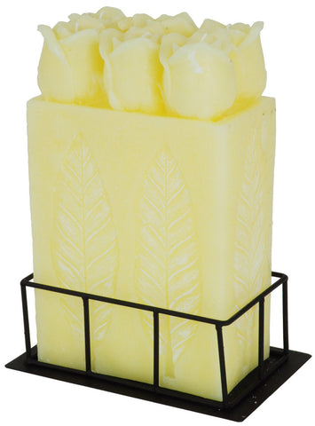 CANDELA C/6 ROSE C/BASE FERRO