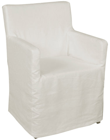 SEDIA C/BRACCIOLI ATENE LINO BIANCO