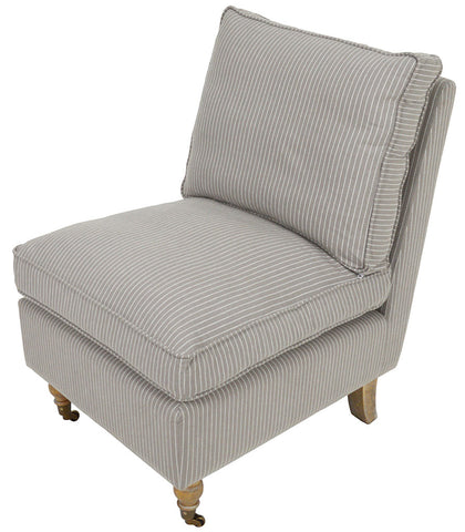POLTRONCINA ANTONY TESSUTO GRIGIO RIGATO