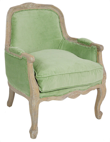 POLTRONCINA MARA VELLUTO VERDE